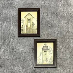 Restroom retro cottage duo frames